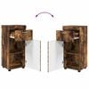 vidaXL Bathroom Furniture Set TULUM Smoked Oak Engineered Wood