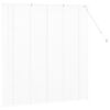 vidaXL Window Blind with Curtains Manual White Aluminium