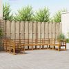 vidaXL Outdoor Sofa Set 10 pcs Natural Solid Acacia Wood