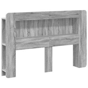 vidaXL Headboard Cabinet with Storage Grey Sonoma Engineered Wood