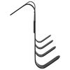 vidaXL Bridle Hanger with 4 hooks Black Steel