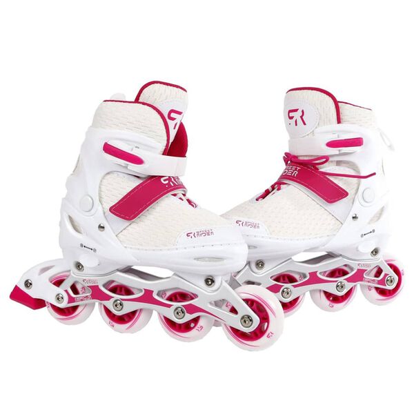 Street Rider Adjustable Inline Skates Pro White Size 38-42