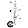 vidaXL Trailer Jack Wheel with Split Clamp 60 mm Galvanized Steel
