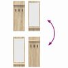 vidaXL Wall-Mounted Coat Rack with Shelf Sonoma oak 70 x 10 x 90 cm
