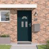 vidaXL Front Door White 110x210 cm PVC