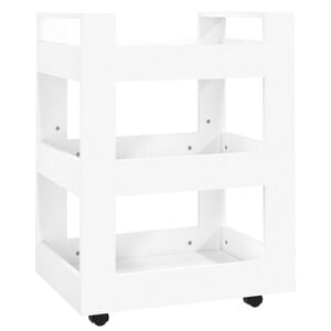 vidaXL Kitchen Trolley White 60x45x80 cm Engineered Wood