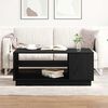 vidaXL Coffee Table Black Oak 102 x 55 x 43 cm Engineered Wood