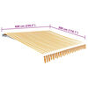 vidaXL Awning Top Sunshade Canvas Sunflower Yellow & White 6 x 3 m