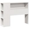 vidaXL Bookcase Bed without Mattress White 75x190 cm Small Single Solid Wood Pine