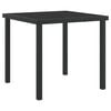 vidaXL Garden Dining Set 3 pcs Black PVC rattan