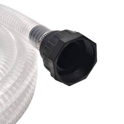 vidaXL Suction Hose with Connectors 7 m 22 mm White