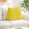 vidaXL Back Pillow Light Yellow 60 x 20 x 50 cm Fabric