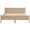 vidaXL Bed Frame without Mattress 135x190 cm Double Solid Wood Pine