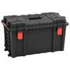 vidaXL Portable Flight Case Black 57x35x32,5 cm PP