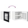 vidaXL Kitchen Cabinet 2 pcs Black 40 x 31 x 40 cm Engineered Wood