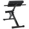 vidaXL Hyperextension Bench Manual Black 100.5 x 70 x 78 cm