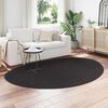 vidaXL Carpet Folding HUARTE Black 160 x 230 cm Polyester