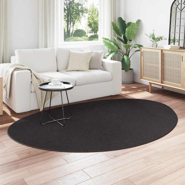 vidaXL Carpet Folding HUARTE Black 160 x 230 cm Polyester