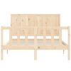 vidaXL Bed Frame without Mattress 140x190 cm Solid Wood Pine