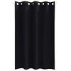 vidaXL Blackout Curtains with Rings 2 pcs Black 175 x 140 cm Polyester