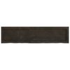 vidaXL Bathroom Countertop Dark Brown 120x30x(2-6) cm Treated Solid Wood