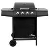 vidaXL Gas BBQ Grill with 4 Burners Black