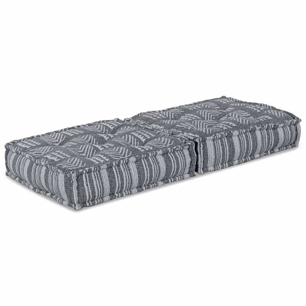 vidaXL Modular Sofa Grey Print 70 x 70 x 36 cm Fabric