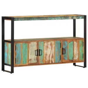 vidaXL Sideboard | Multicoloured | Solid reclaimed wood, powder-coated steel