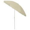 vidaXL Beach Parasol Sand Yellow 240 cm