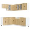 vidaXL 11 Piece Kitchen Cabinet Set "Porto" Sonoma Oak Engineered Wood