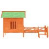 vidaXL Dog Kennel Brown 159x120x88.5 cm Solid Wood Pine