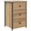 vidaXL Bedside Cabinet 2 pcs Brown 40 x 36 x 60 cm Solid Reclaim Wood