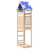 vidaXL Play Tower Brown 52.5 x 85 x 265 cm Solid Pine Wood