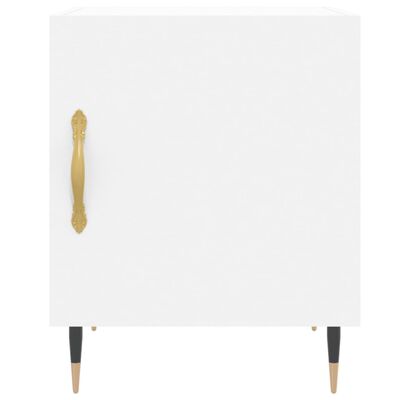 vidaXL Bedside Cabinet White 40x40x50 cm Engineered Wood