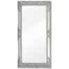 vidaXL Wall Mirror | Silver | Wood, glass, engineered wood | 100 x 50 cm
