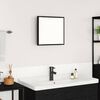 vidaXL LED Bathroom Mirror Black oak 40 x 8.5 x 37 cm Engineered Wood