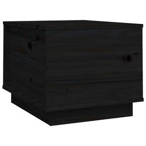 vidaXL Coffee Table Black 40x50x35 cm Solid Wood Pine