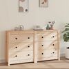 vidaXL Sideboard 140x35x80 cm Solid Wood Pine
