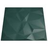 vidaXL Wall Panels 24 pcs Green 50x50 cm XPS 6 m&sup2; Diamond