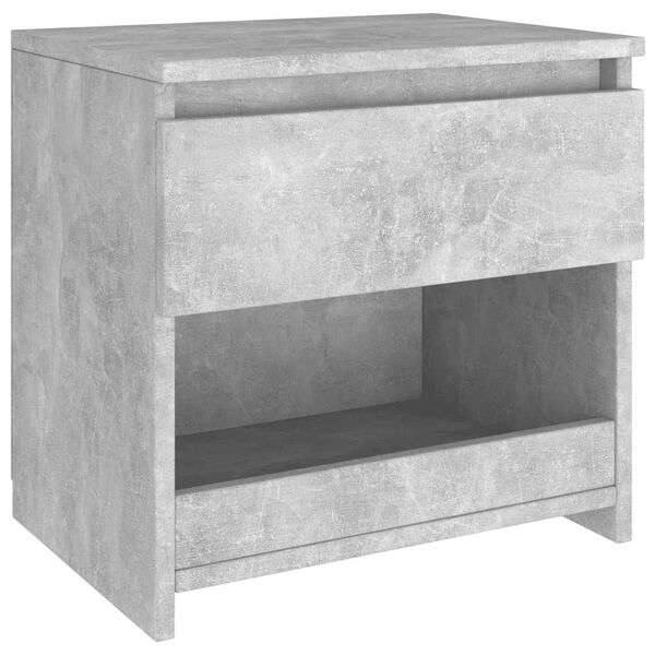 vidaXL Bedside Cabinets 2 pcs Concrete Grey 40x30x39 cm Engineered Wood