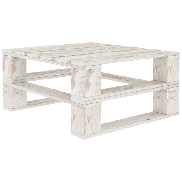 vidaXL 6 Piece Garden Pallets Lounge Set Wood White