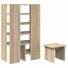 vidaXL Shoe Cabinet with Shelf 2 pcs Sonoma Oak Engineered Wood