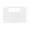 vidaXL Gazebo Sidewalls with Windows 2 pcs White