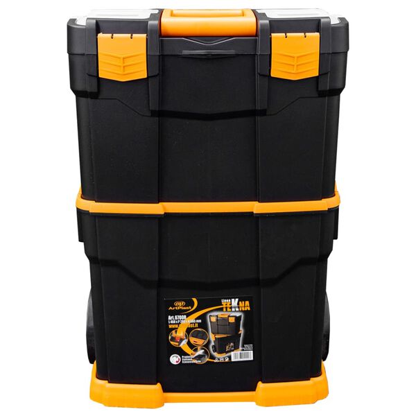 vidaXL Rolling Tool Box 460x280x677 mm PP