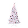 vidaXL Artificial Christmas Tree with Stand White 180 cm PVC and Steel