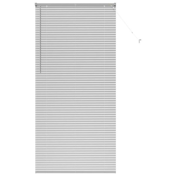 vidaXL Venetian Blinds Height Adjustable Silver 220 x 105 cm Aluminium