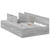 vidaXL Bed Frame with Storage Grey sonoma 120 x 190 cm Engineered wood