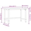 vidaXL Workbench 140x60x83 cm Solid Wood Acacia Rectangular