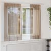 vidaXL Voile Curtains with Rod Pockets 2 pcs Light Brown