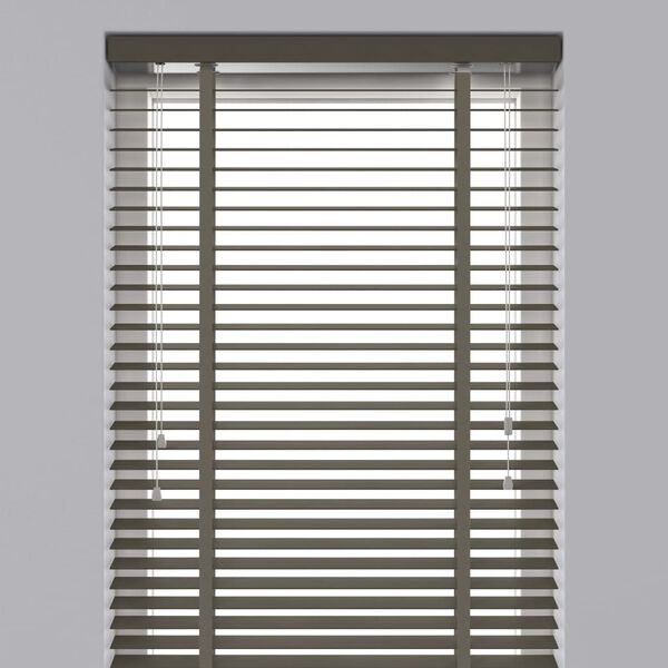 Decosol Horizontal Blinds Wood 50 mm 100x130 cm Taupe